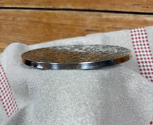Load image into Gallery viewer, Vintage 6" Webster Co Silver Overlay &amp; Glass Table Trivet